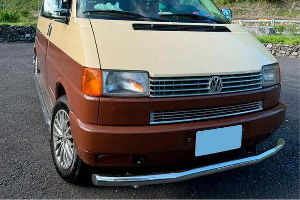 Volkswagen T4 na kemp i do terénu: montáž předního ochranného rámu, bočních prahů a zadních rohů
